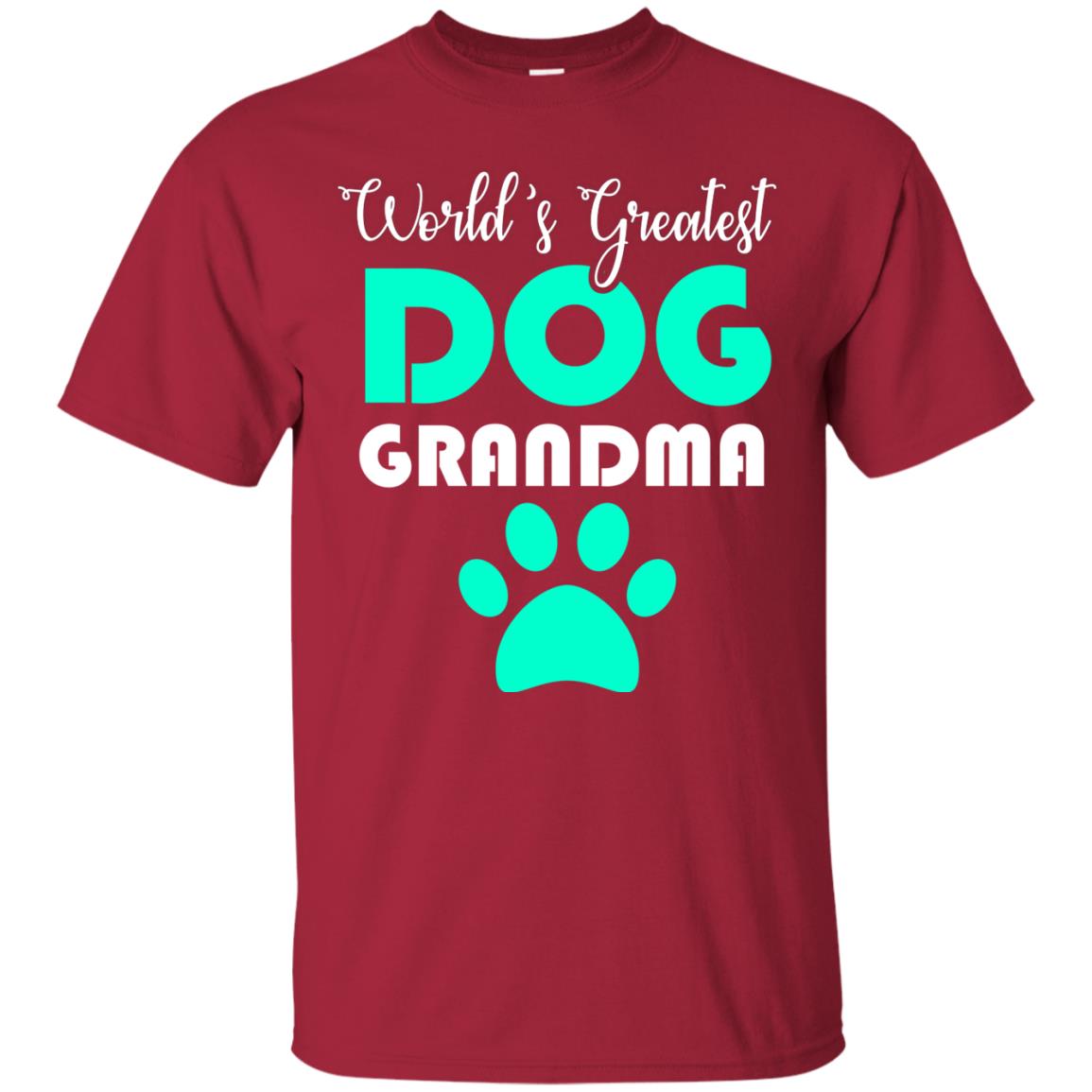 World_s Greatest Dog Grandma Cool Shirt For Mama Love Dogs Cardinal
