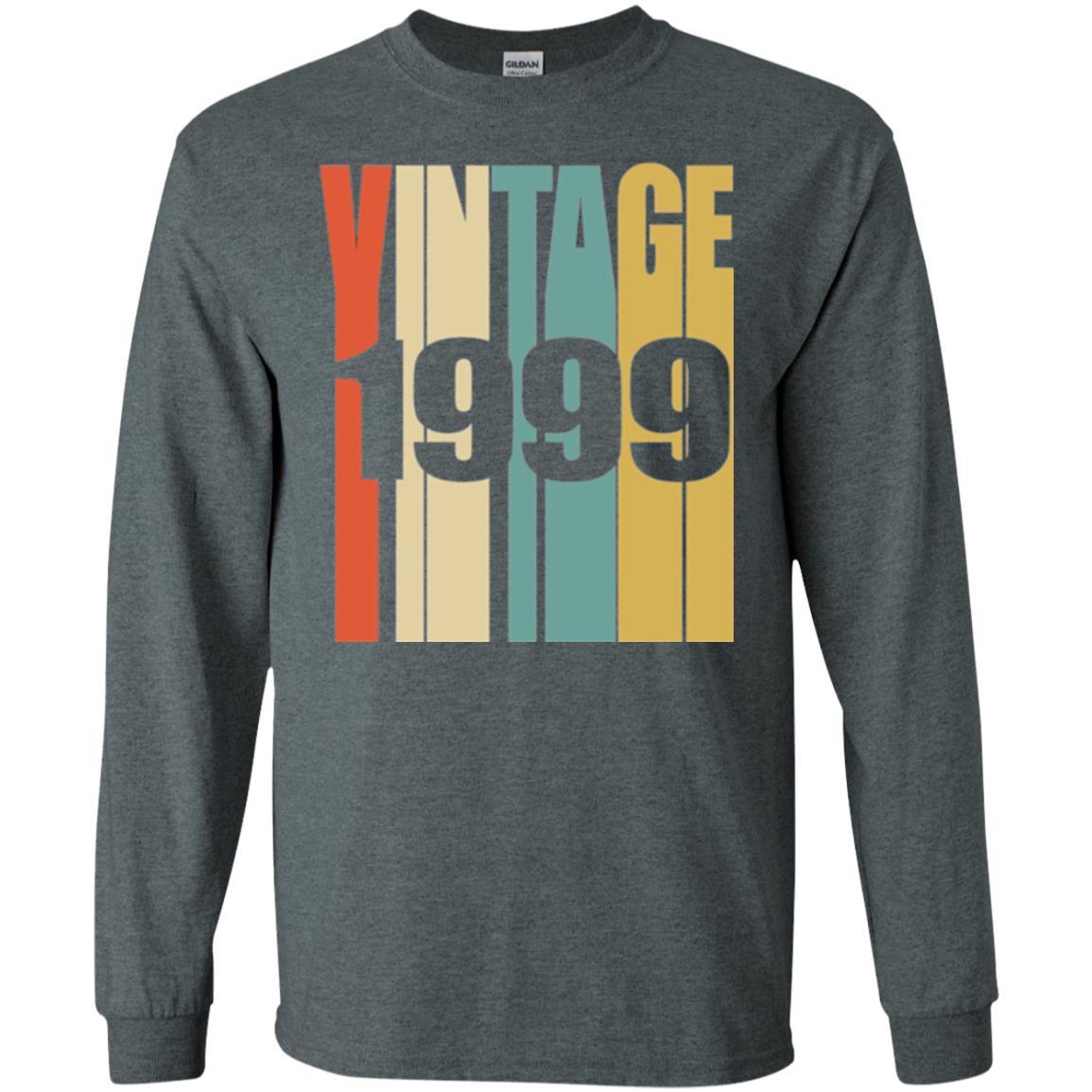 18th Birthday T-shirt Retro Vintage 1999 T-shirt Dark Heather