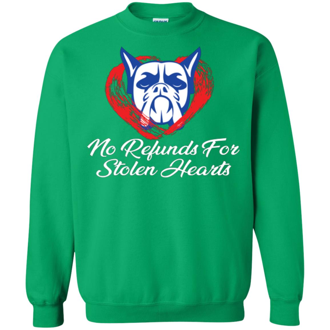 Dog Lover T-shirt No Refunds For Stolen Hearts Irish Green