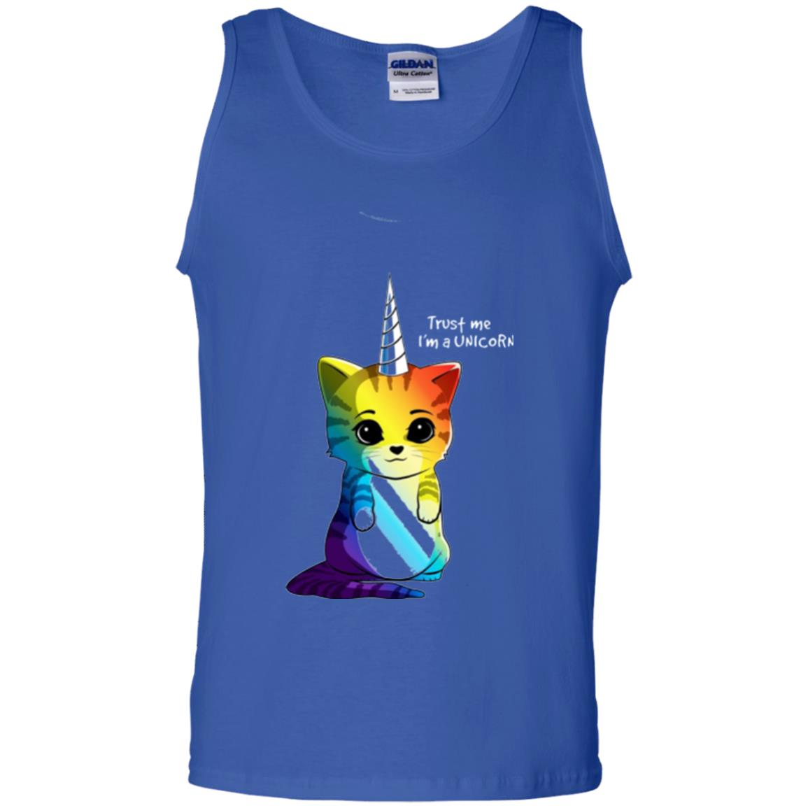 Cat Lovers T-shirt Caticorn Rainbow Trust Me I_m A Unicorn Royal