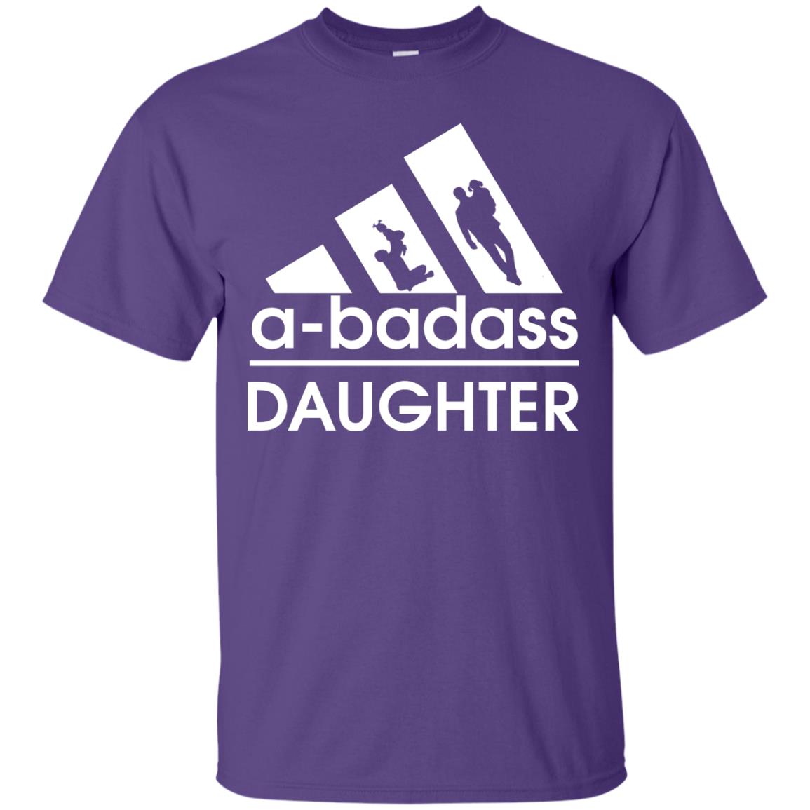 A Badass Daughter Shirt Purple