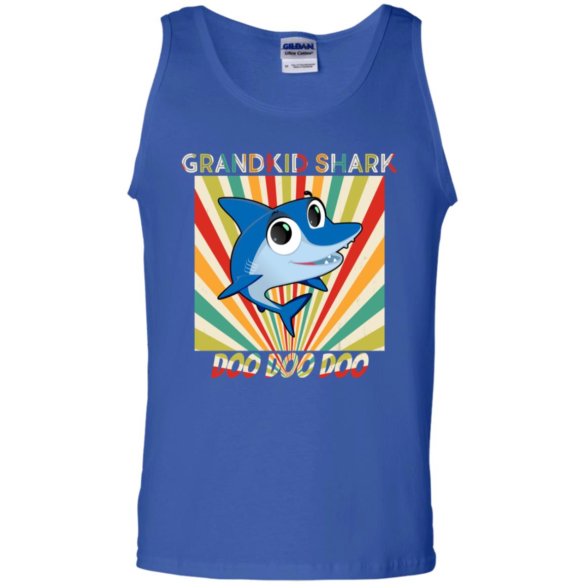 Grandkids Shark Doo Doo Doo Family Shark Gift Shirt Royal