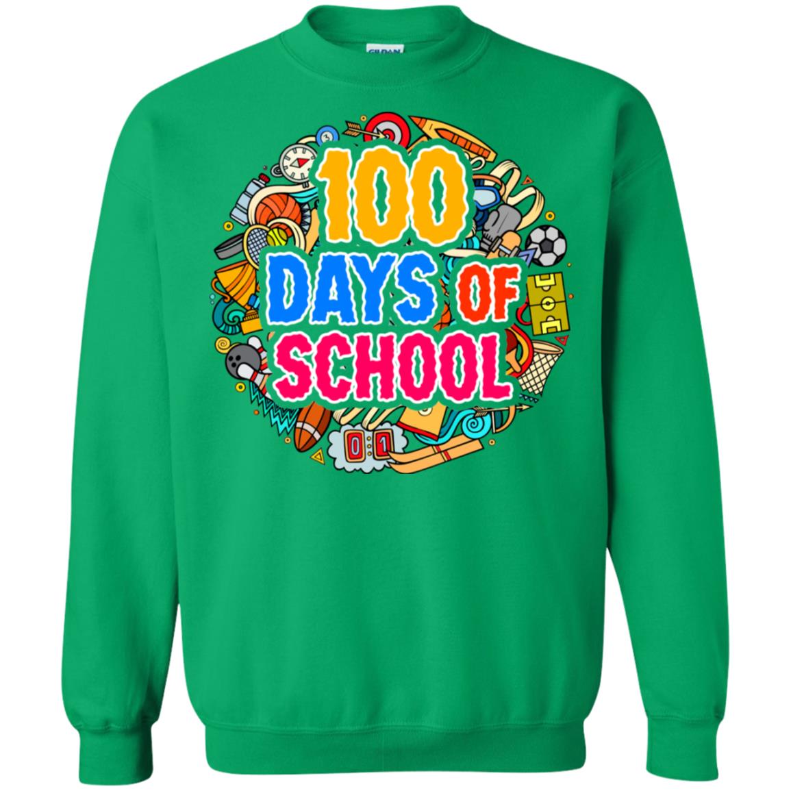 100 Days Of School Last Day Of School Shirt Irish Green