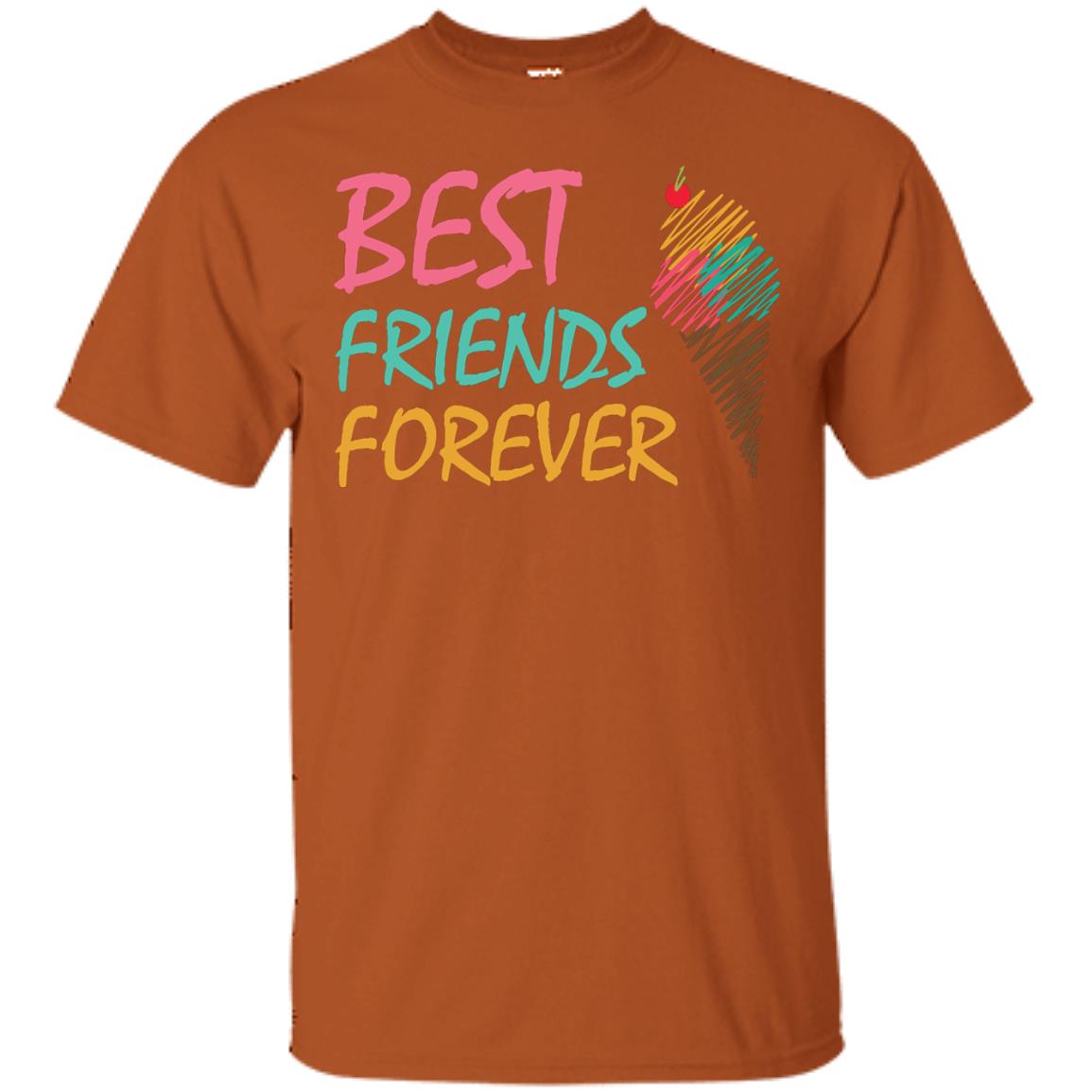 Best Friends Forever Ice Cream Lover T-shirt Texas Orange