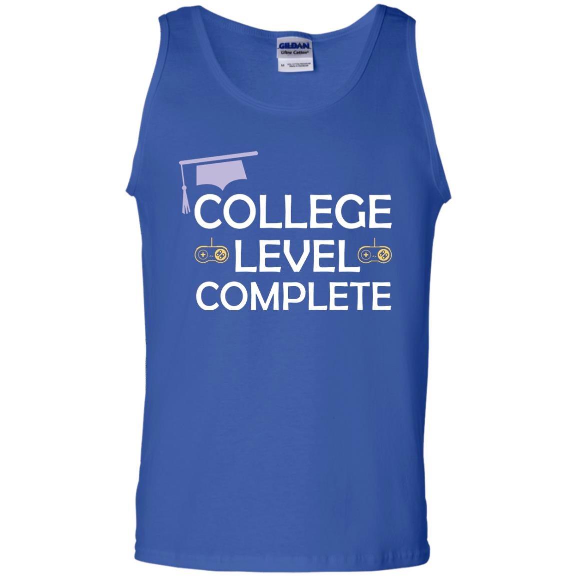 College Level Complete Funny College Graduation Shirt Royal