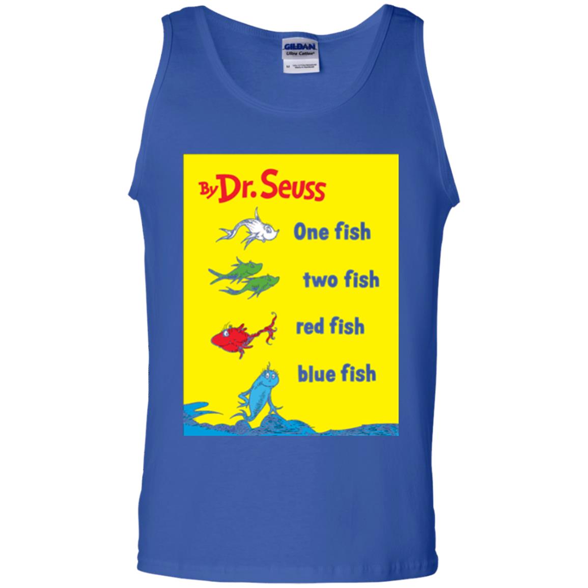 Dr. Seuss One Fish Two Fish Book Lover T-shirt Royal