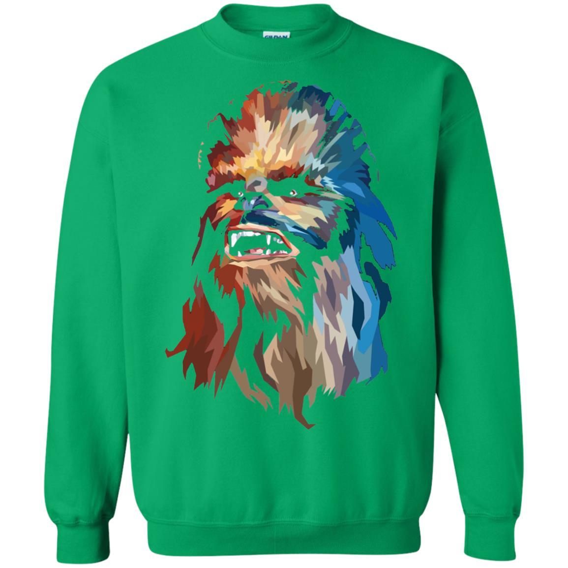 Chewbacca Art T-shirt Irish Green
