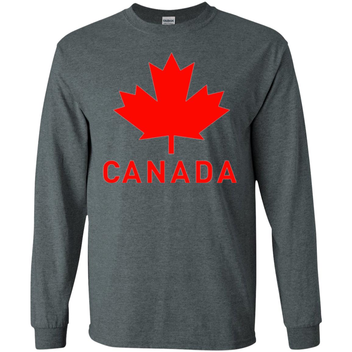 Canada Flag T-shirt Vintage Canada Flag Eh Team Dark Heather