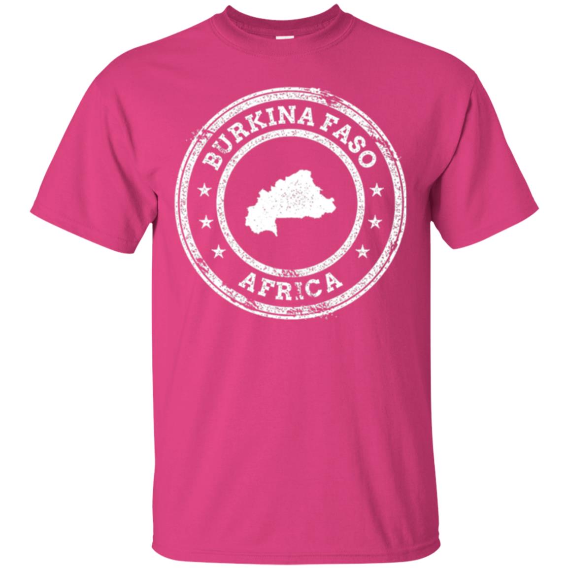 Burkina Faso Africa Passport Stamp T-shirt Heliconia