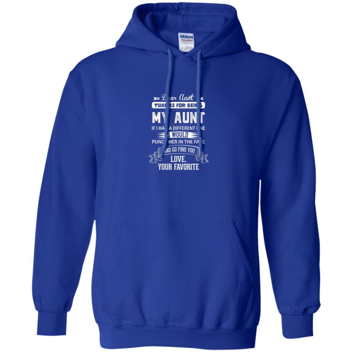 Niece T-shirt Dear Aunt Thanks For Being My Aunt Royal