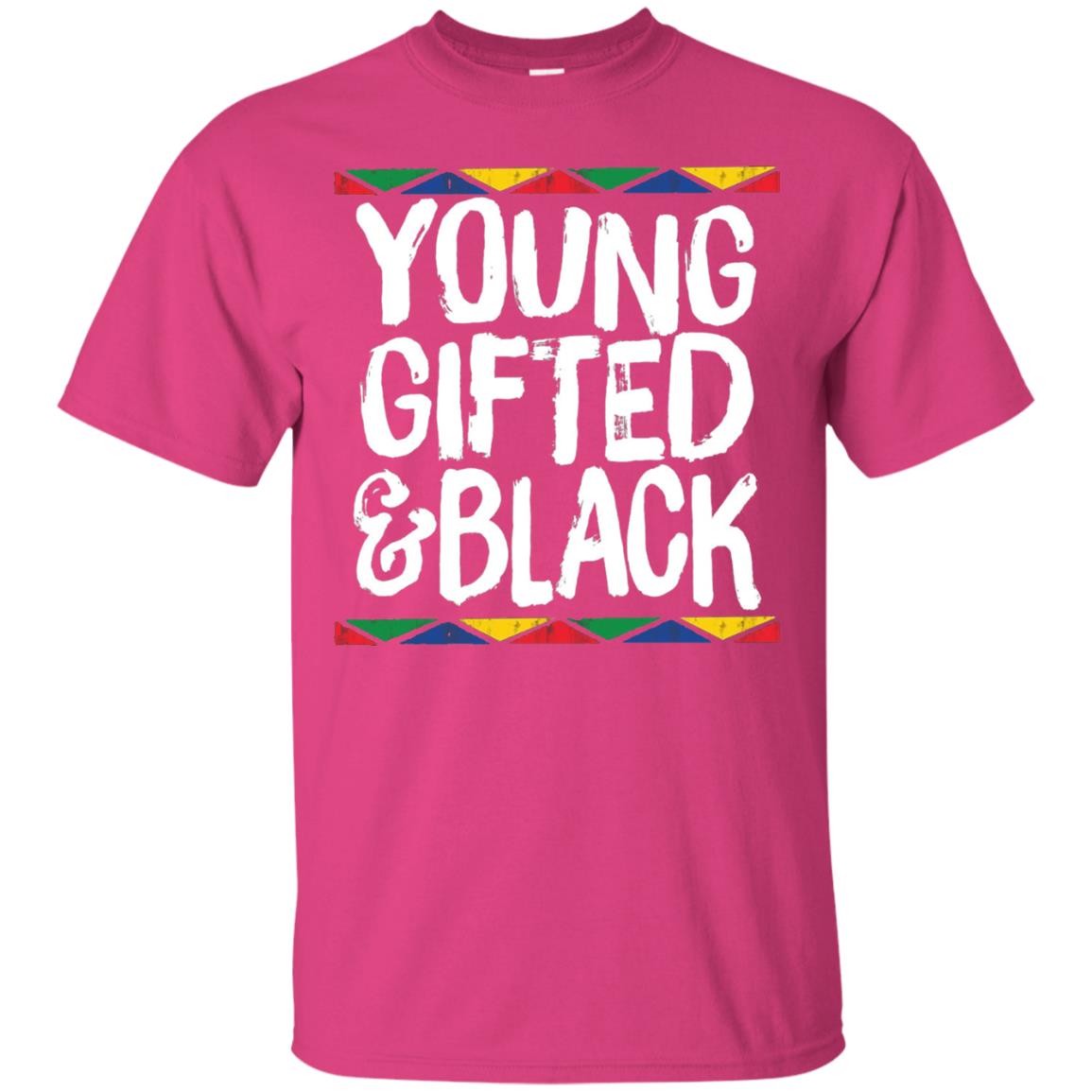 African Pride History Heritage T-shirt Young Gifted And Black Heliconia