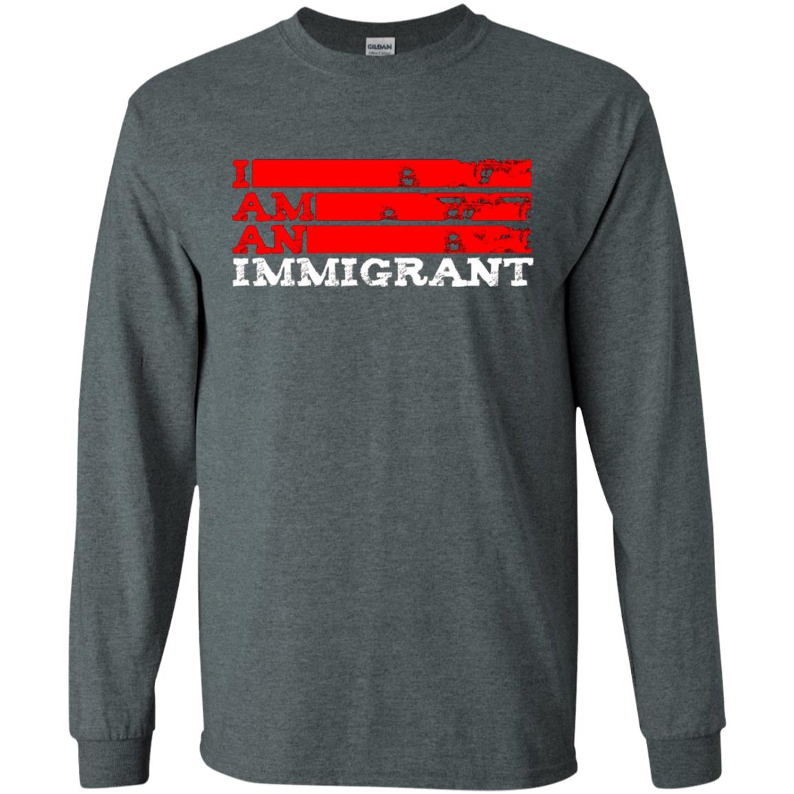 Anti Trump T-shirt Political Tee I Am An Immigrant Political Dark Heather