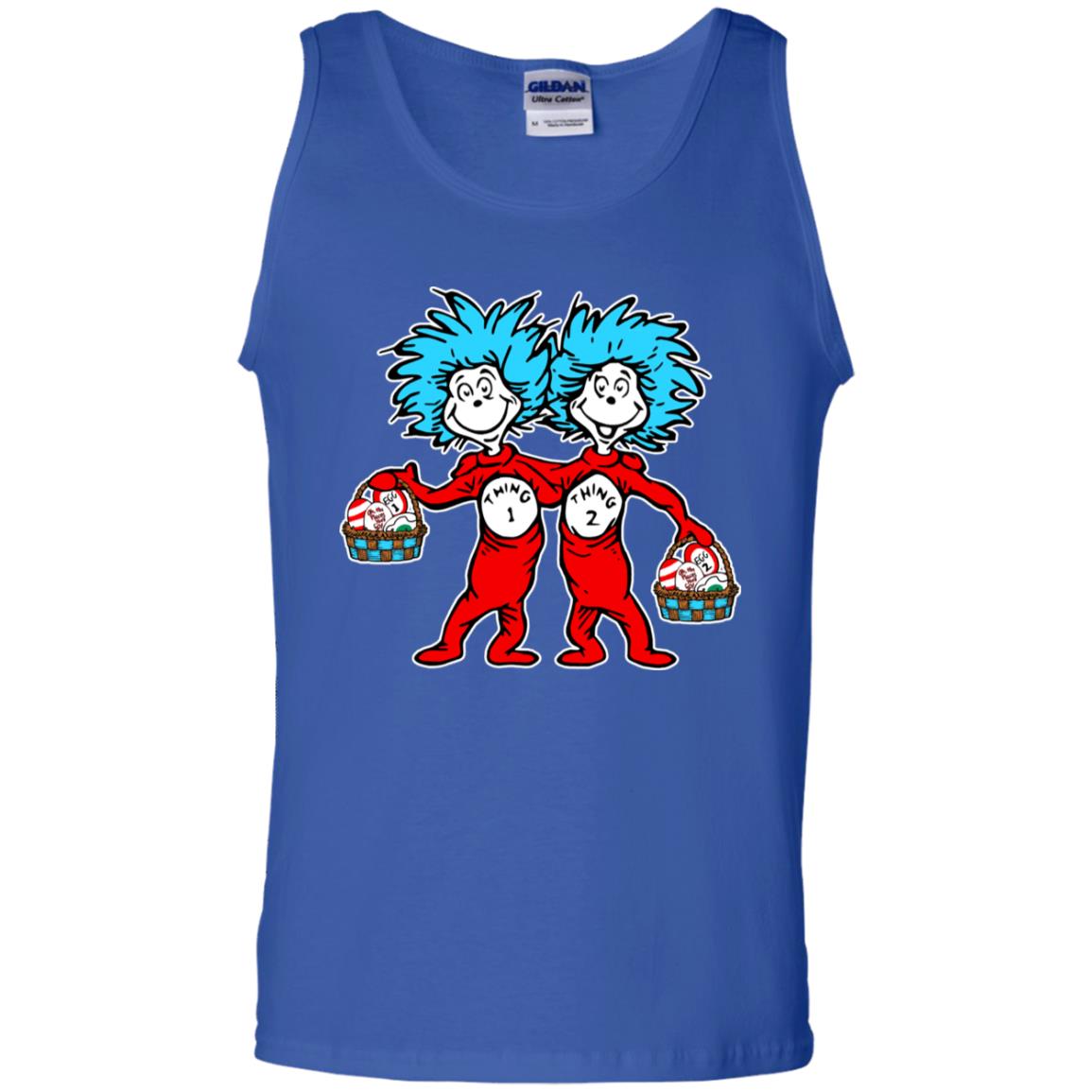 Dr. Seuss Thing 1 Thing 2 Easter Egg T-shirt Royal