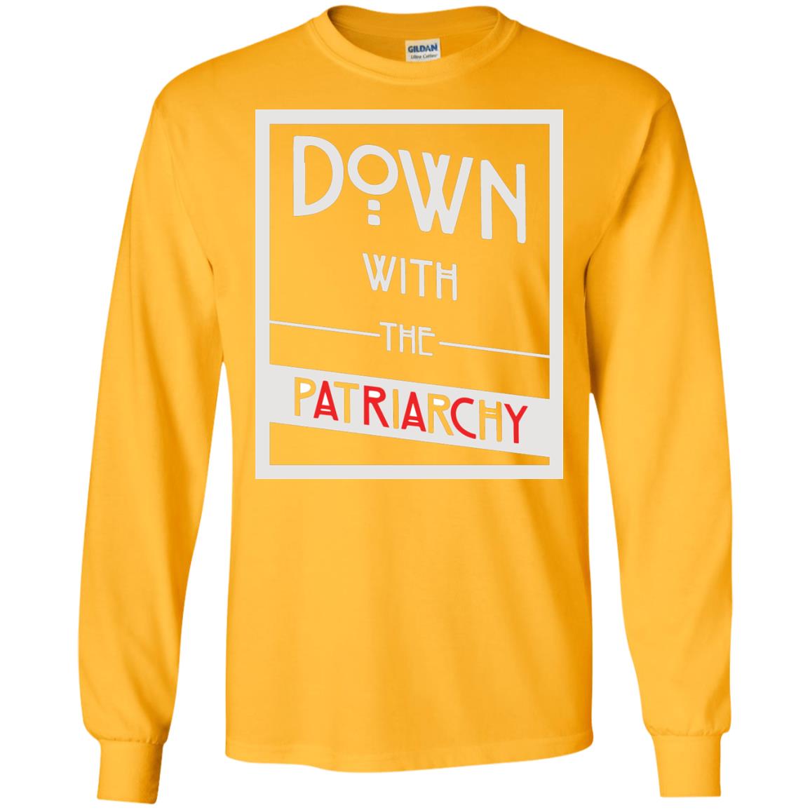 Down With The Patriarchy Shirt Gold