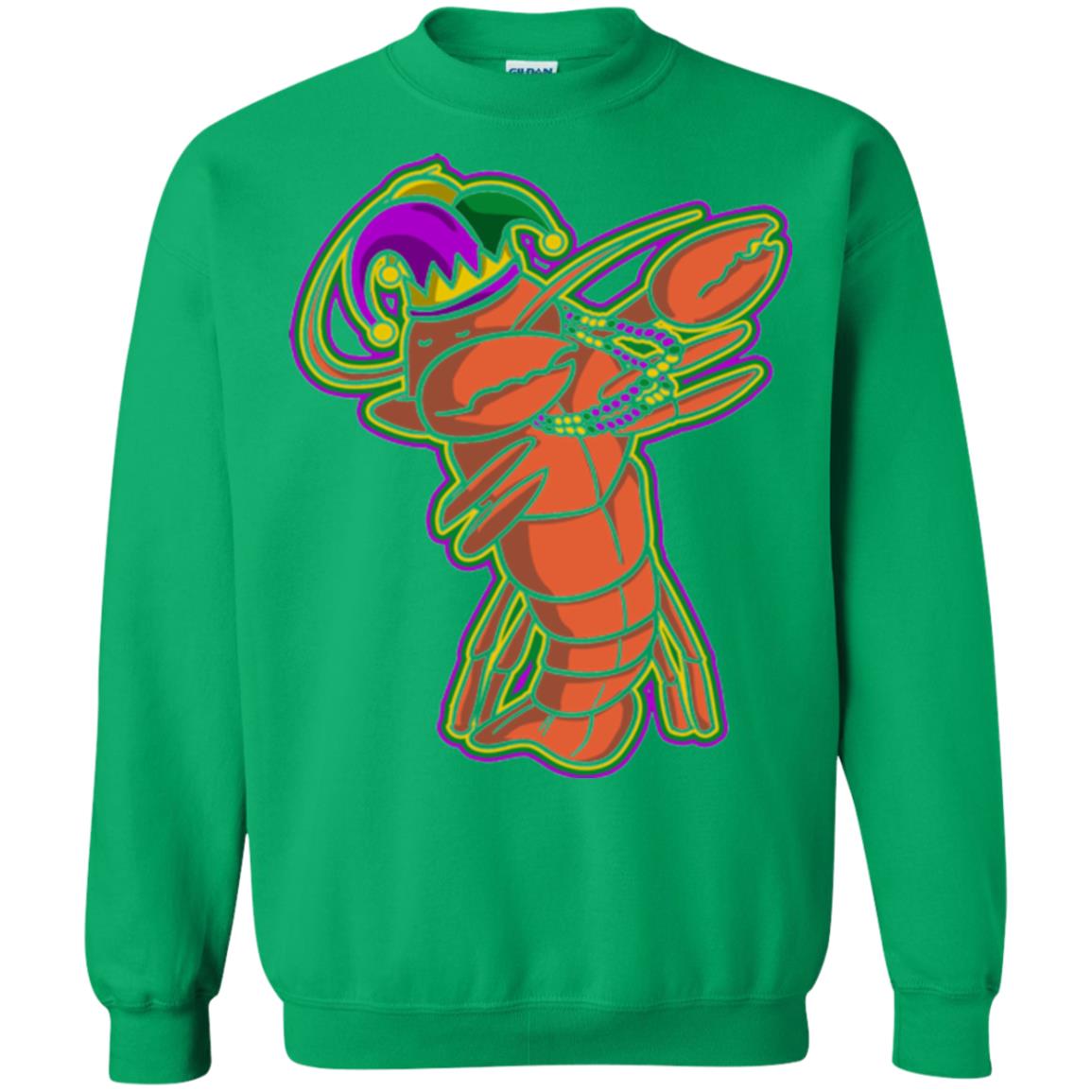 Dabbing Mardi Gras Crawfish T-shirt Mardi Gras Gift Shirt Irish Green
