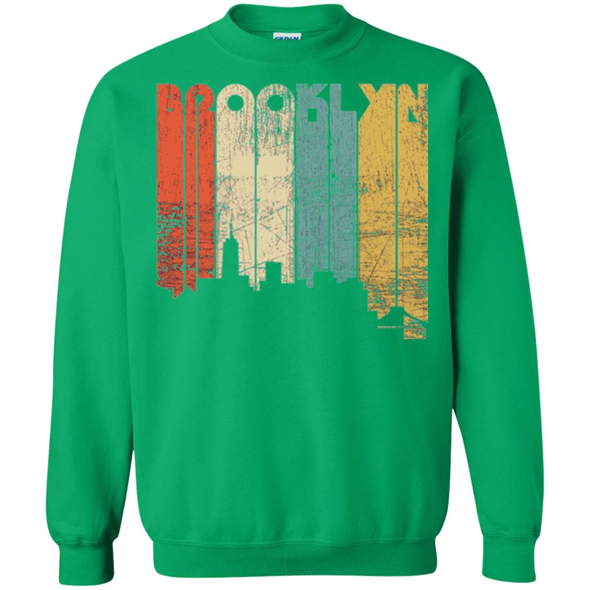 Brooklyn City New York State Vintage T-shirt Irish Green