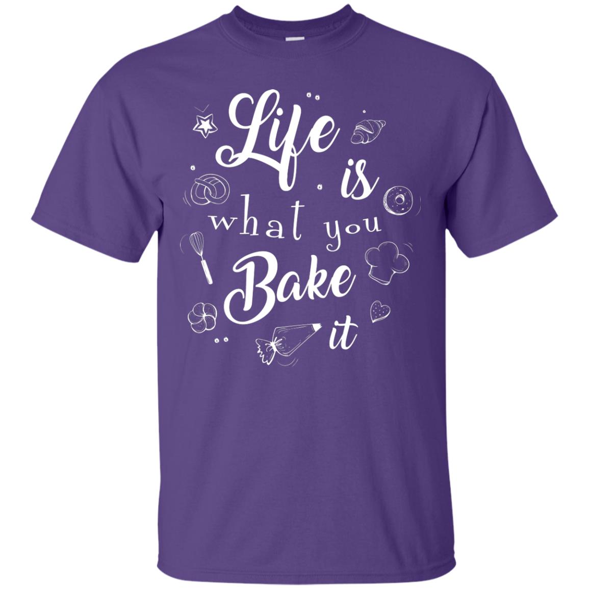 Baker T-shirt Life Is What You Bake It Purple
