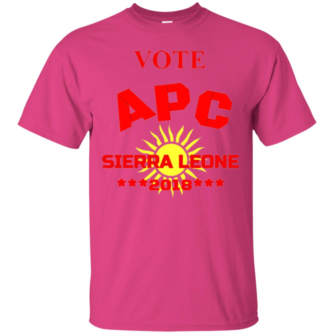 Political Sierra Leone T-shirt Vote Apc Sierra Leone 2018 Heliconia