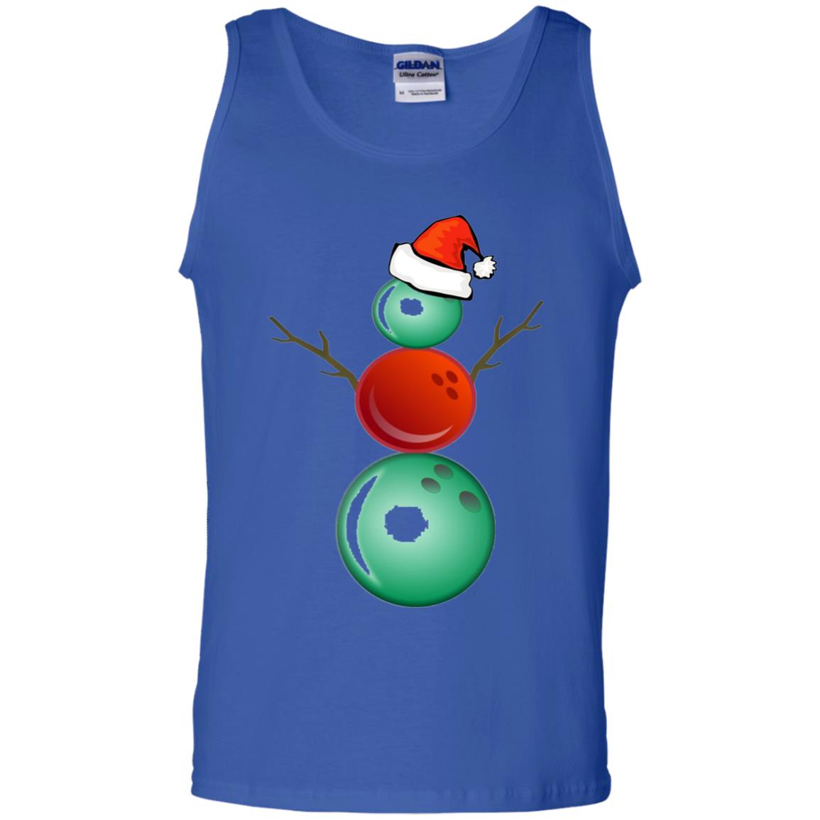 Funny Christmas Shirts Bowling Snowman Royal