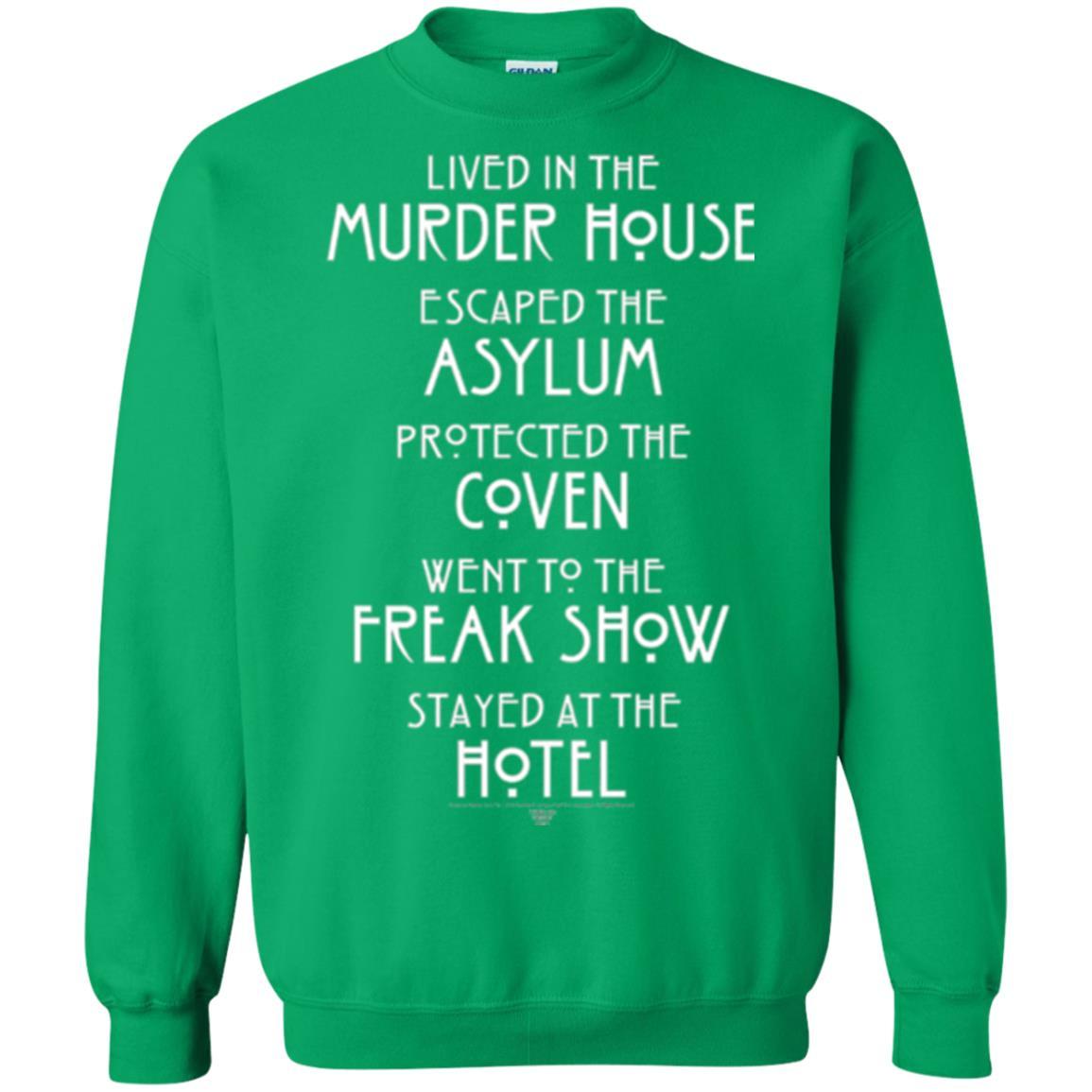 American Horror Story T-shirt Lived In The Murder House Irish Green