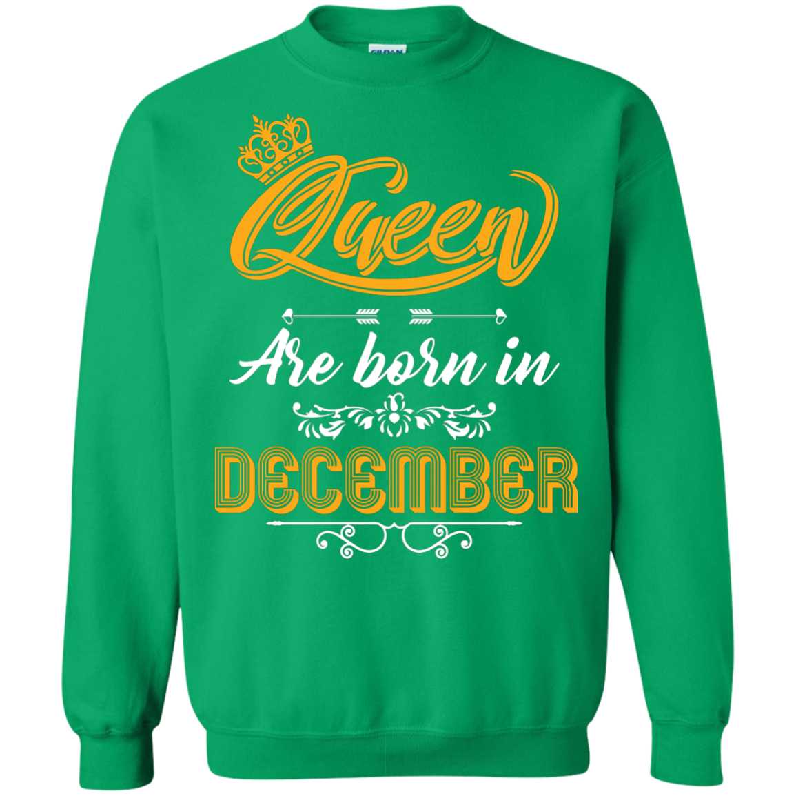 Brithday T-Shirt Queen Are Born In December Irish Green
