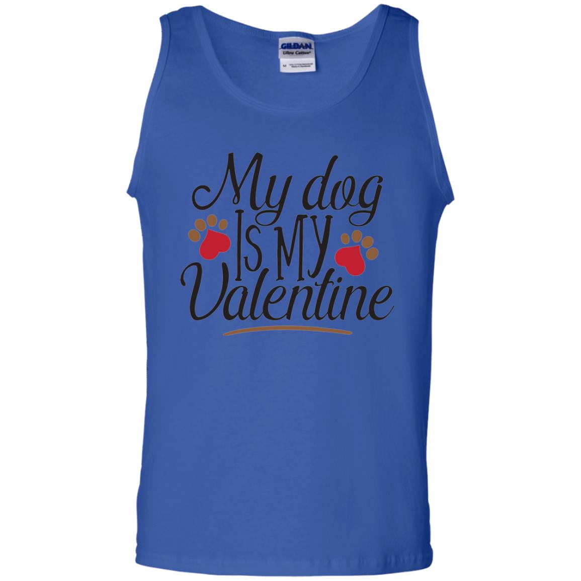 Happy Valentine_s Day T-shirt My Dog Is My Valentine Royal