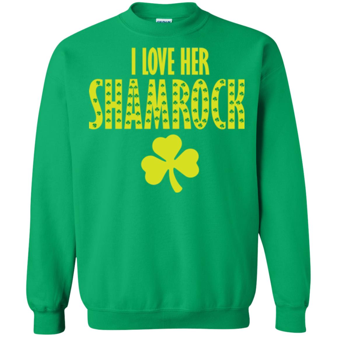 St. Patrick's Day T-shirt I Love Her Shamrock Irish Green