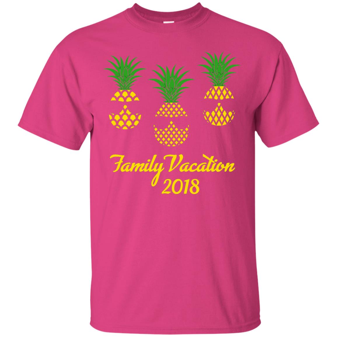 Family Vacation 2018 Shirt Hawaii Pineapple Sunglasses Heliconia