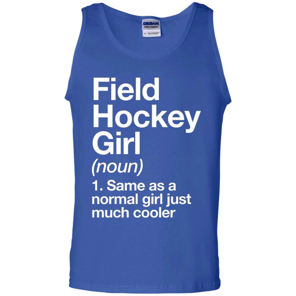 Field Hockey Girl Definition Hockey Lover T-shirt Royal