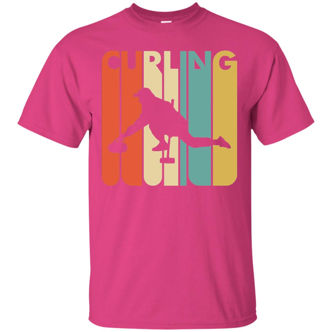 Vintage Style Curling T-shirt Heliconia