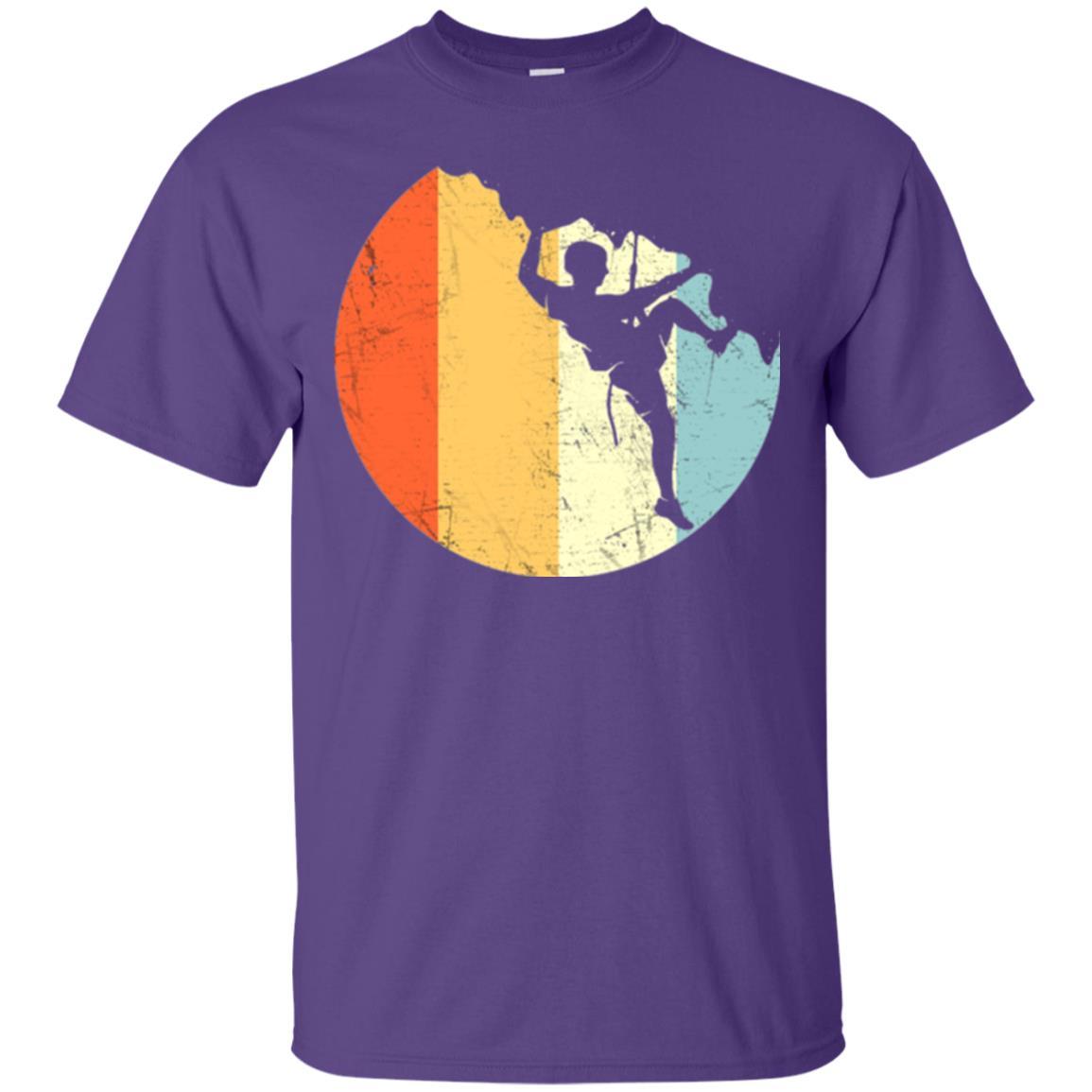 Moutain Climber T-shirt Rock Climbing Purple