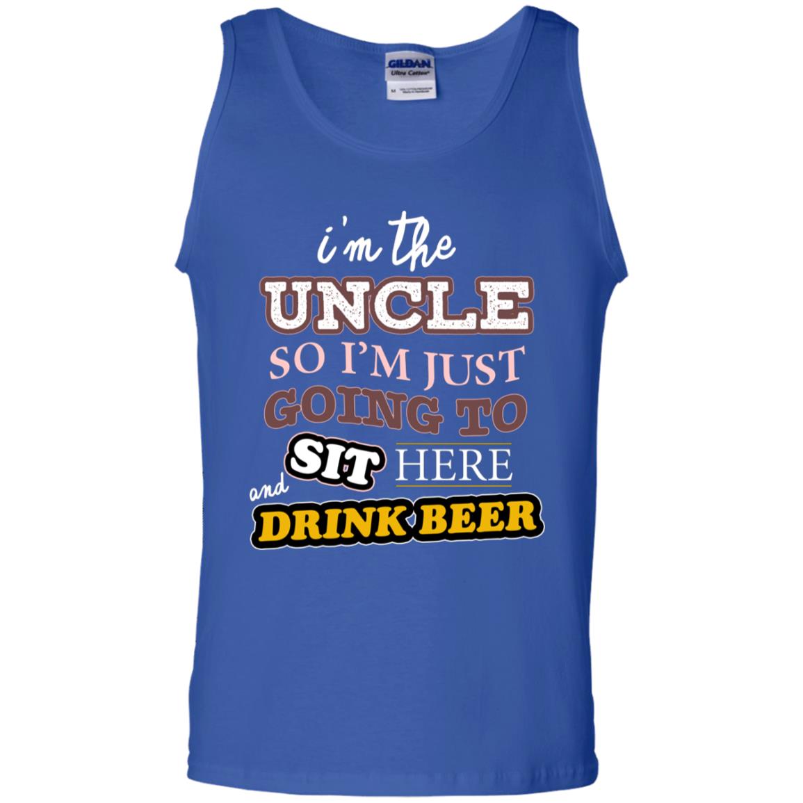 I'm The Uncle So I'm Just Going To Sit Here And Drink Beer Shirt Royal