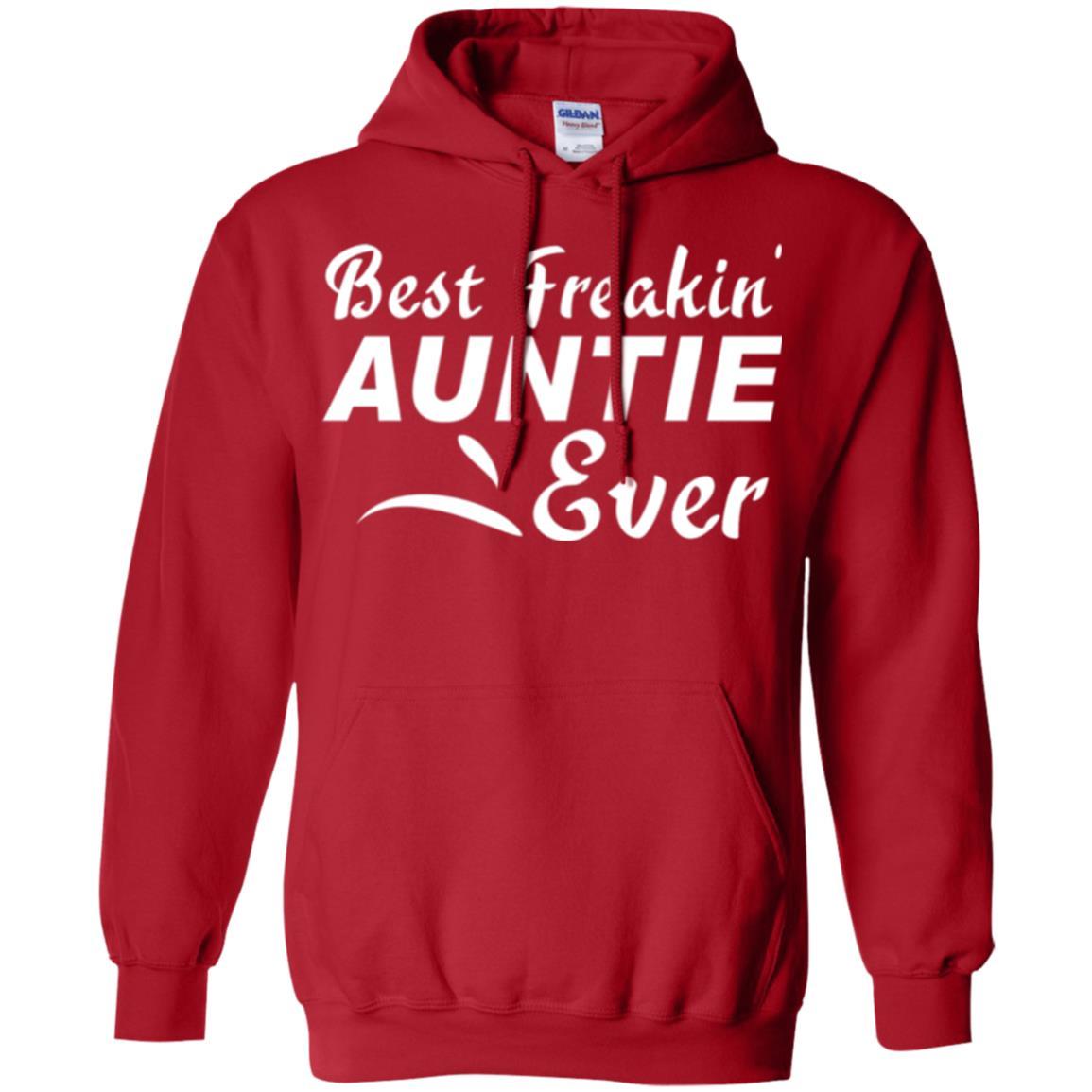 Aunt T-shirt Best Freakin' Auntie Ever Red