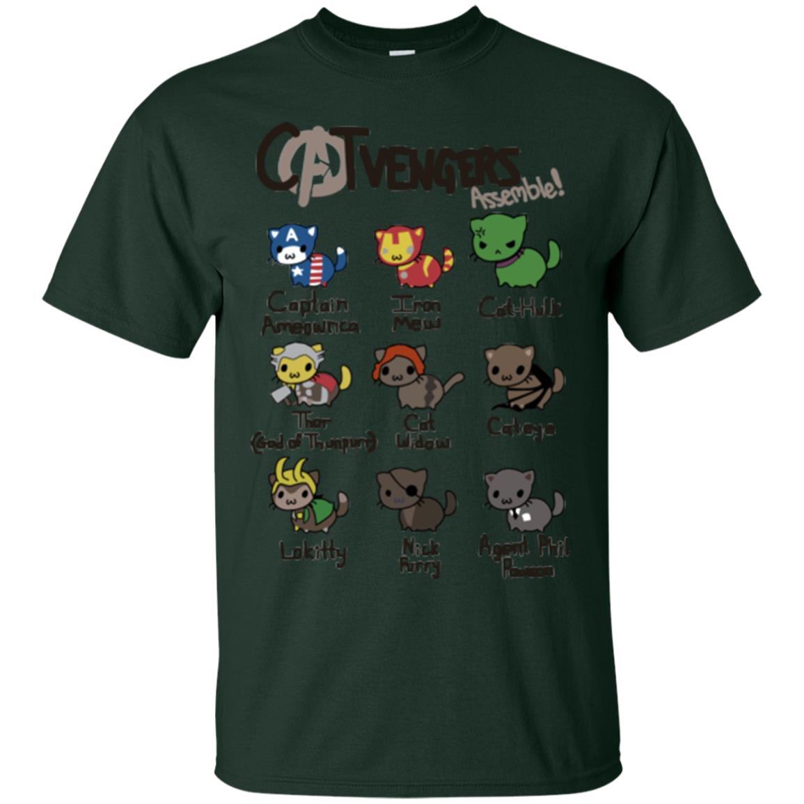 Catvengers Cat Lover Shirt Forest