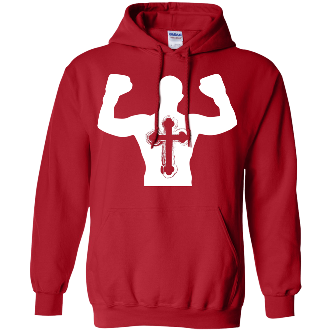 Christian Gym Exercise Workout T-shirt Red
