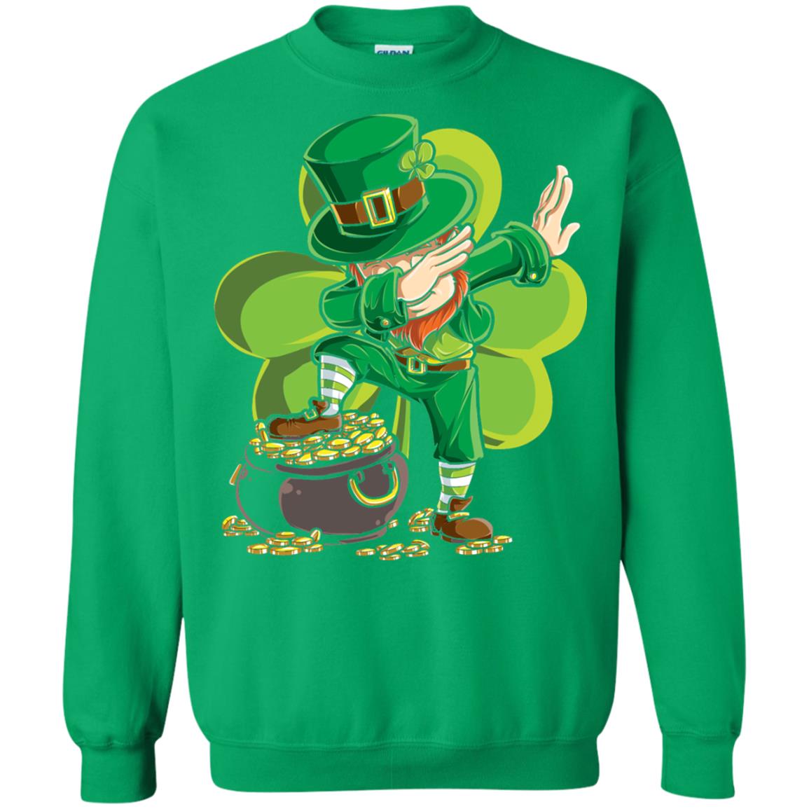 Dabbing Leprechaun St Patricks Day T-shirt Irish Green