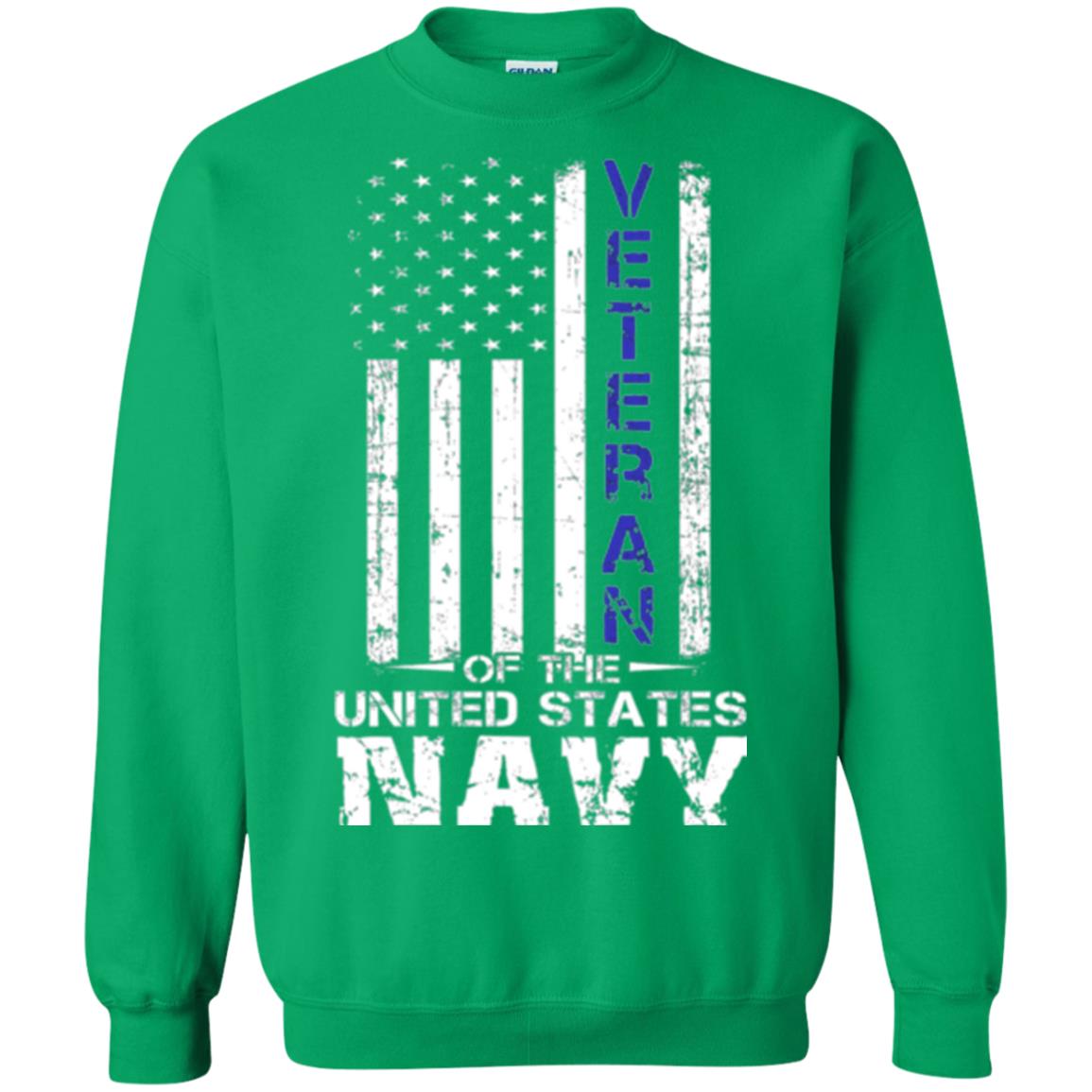 Us Navy Veteran T-shirt Irish Green