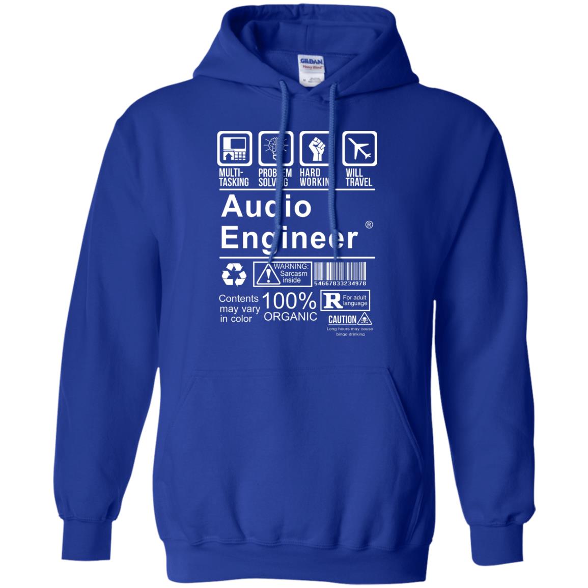 Audio Engineer Shirt Multi Tasking Problem Solving Royal