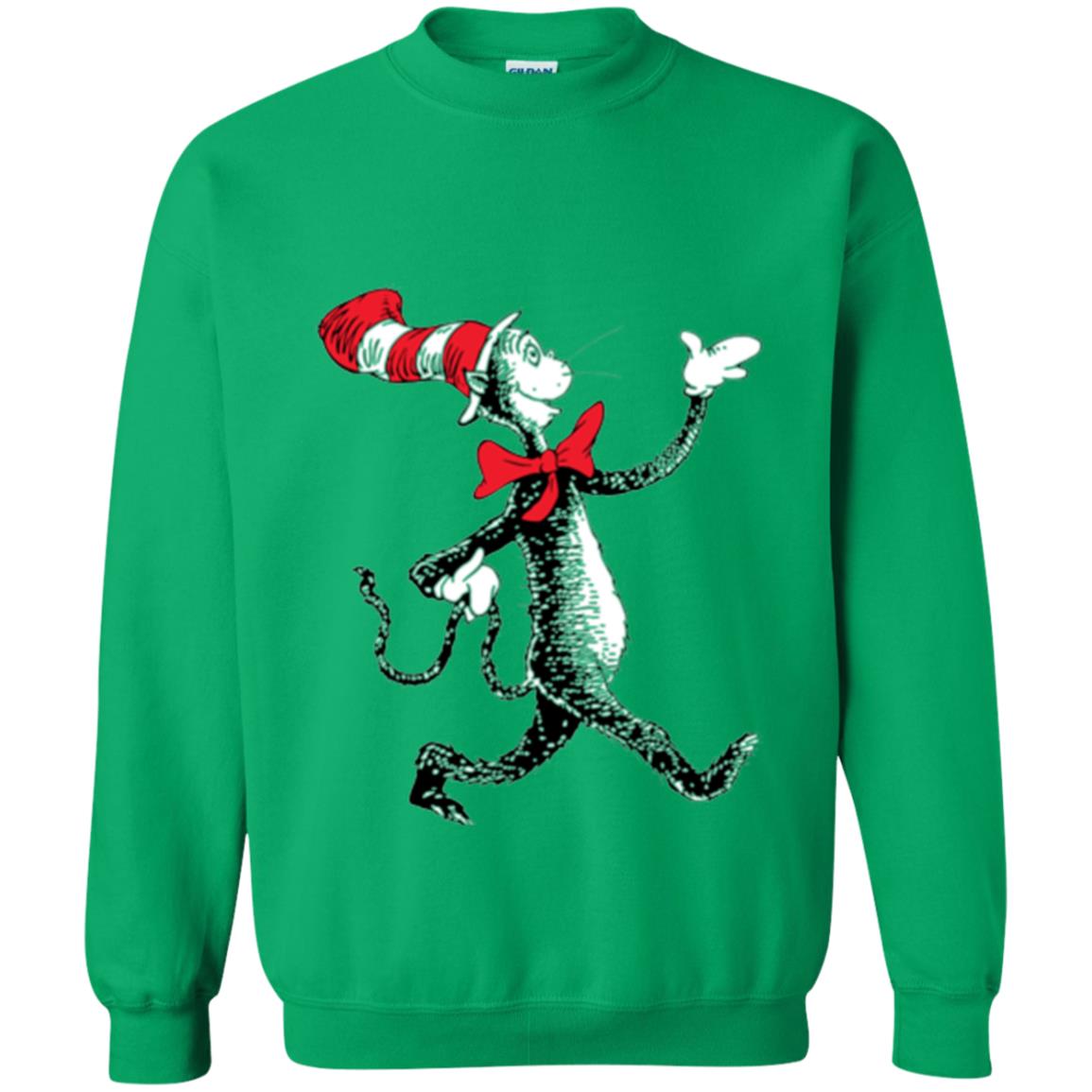 Dr. Seuss Strolling Cat Autism Awareness T-shirt Irish Green