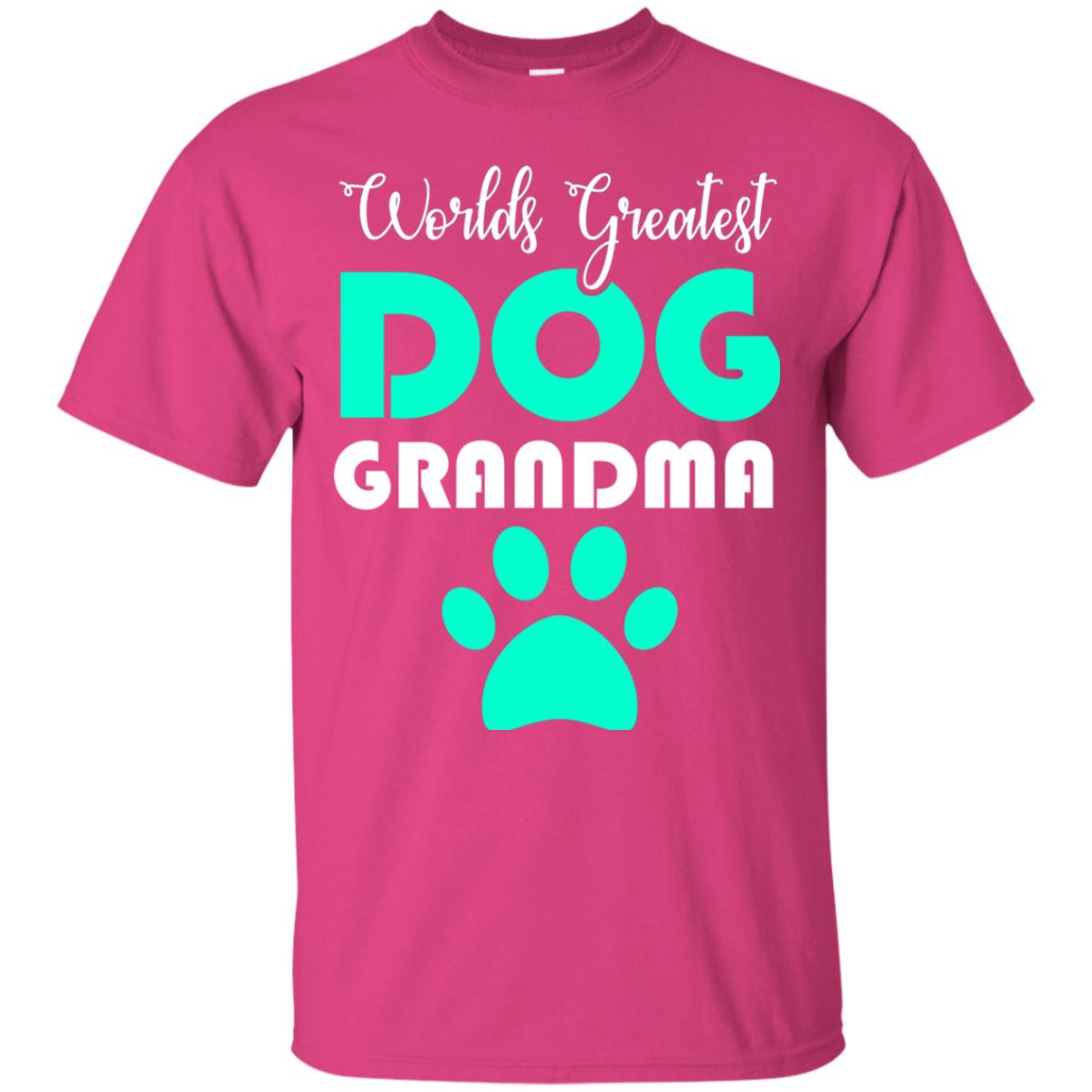 Worlds Greatest Dog Grandma Gift Shirt For Nana Heliconia