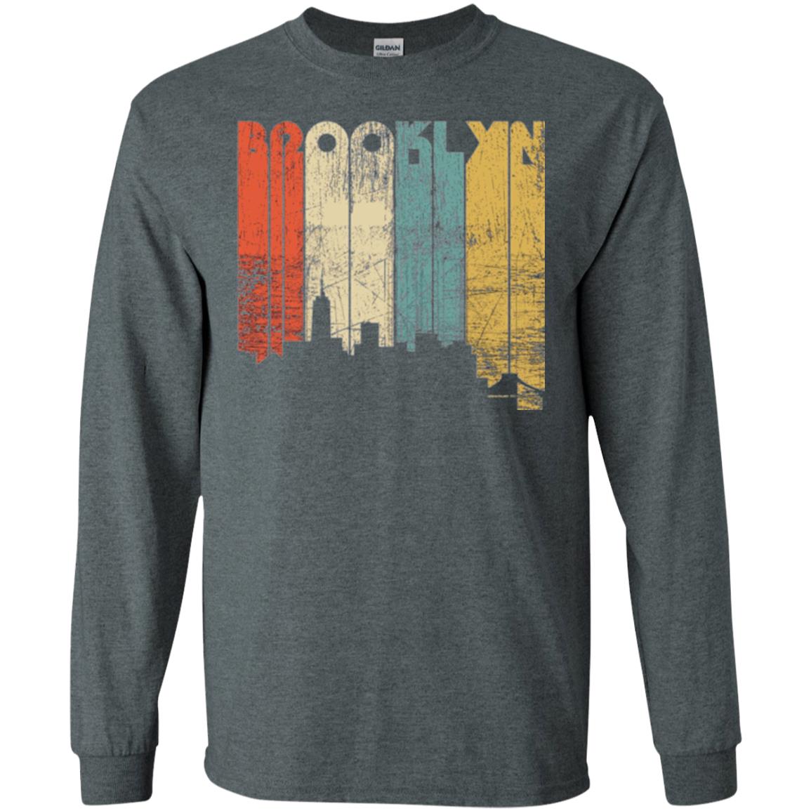 Brooklyn City New York State Vintage T-shirt Dark Heather