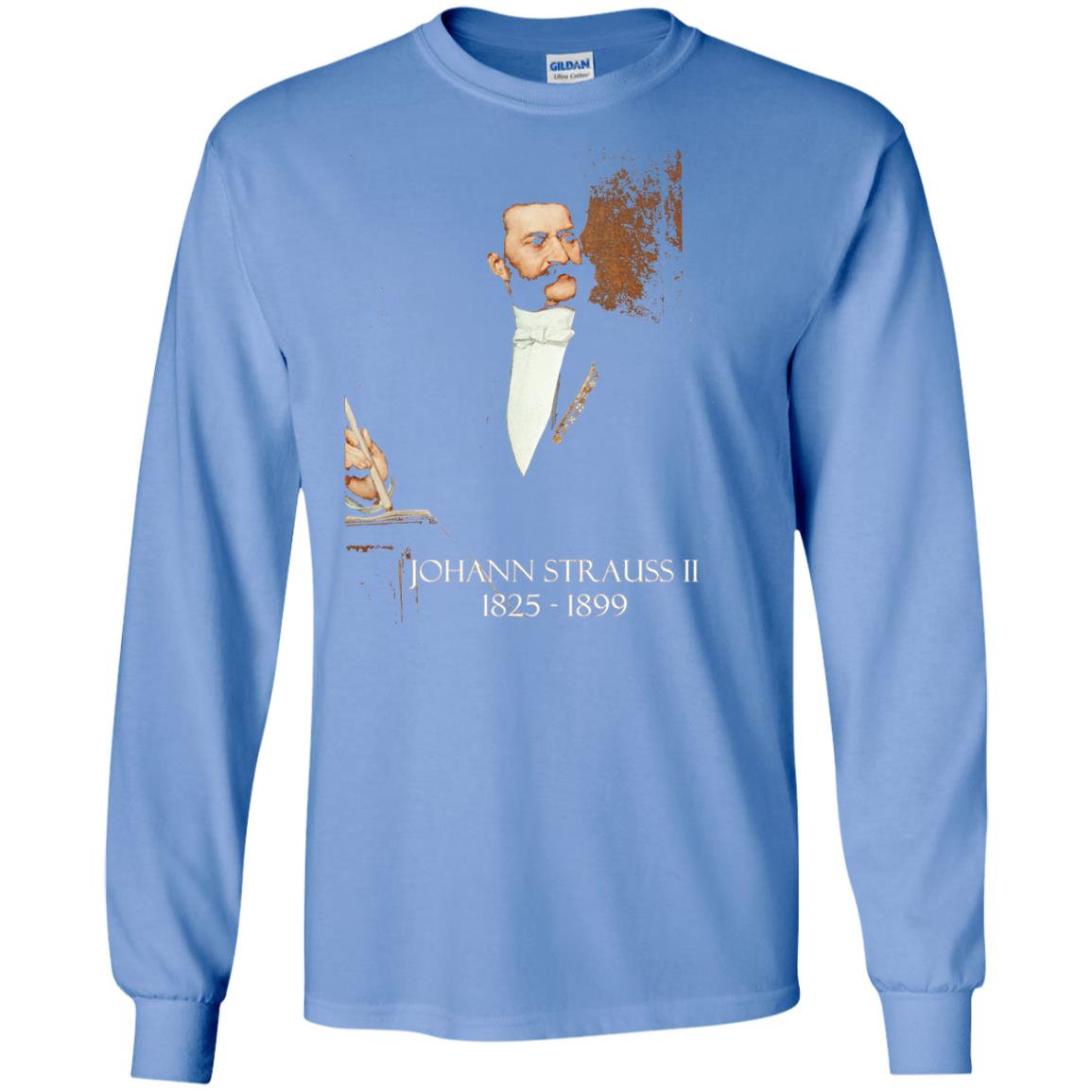 Musician T-shirt Johann Strauss Ii Carolina Blue