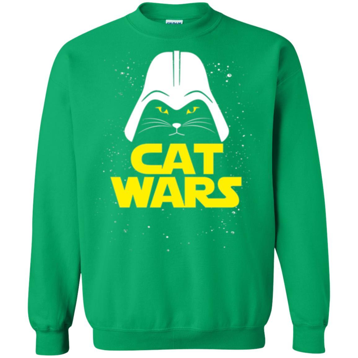Cat Lover T-shirt Cat Wars T-shirt Irish Green