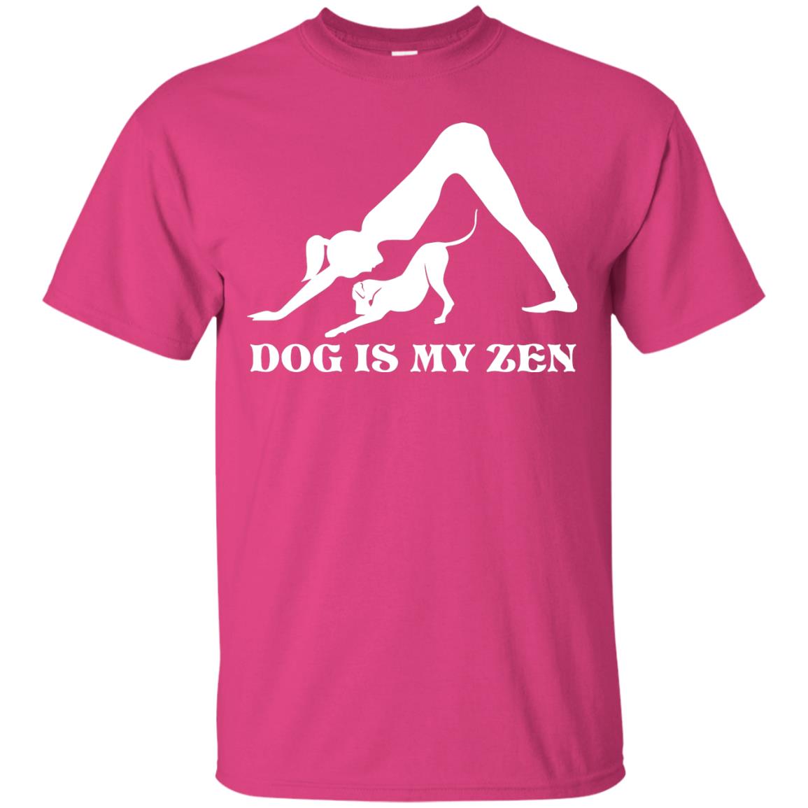Yoga Dog T-shirt Dog Is My Zen Heliconia