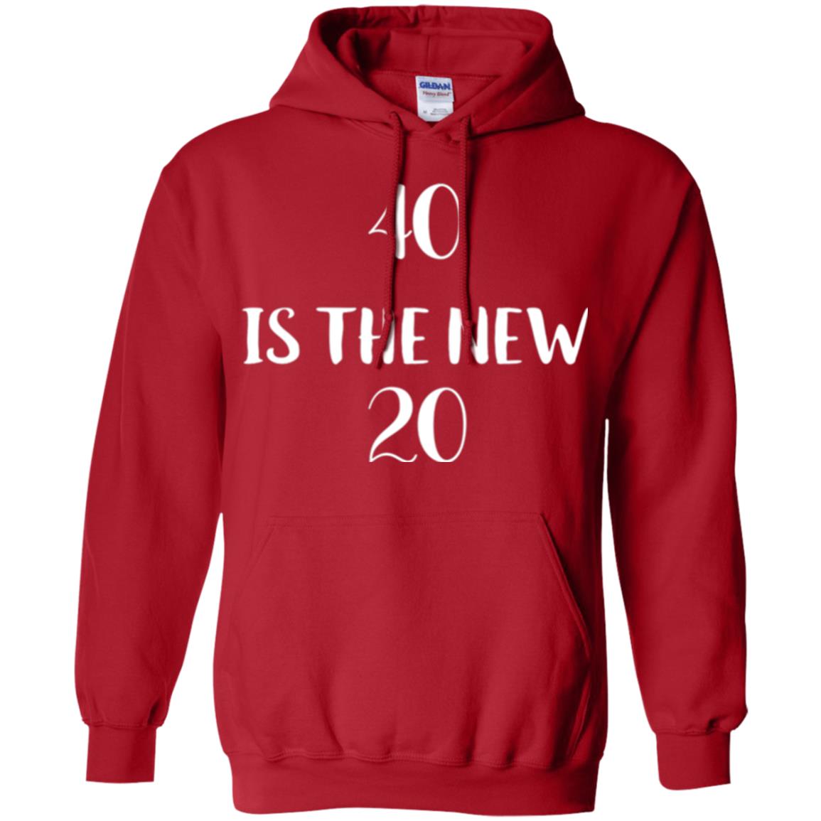 40 Is The New 20 Birthday T-shirt Funny 40th Birthday Red