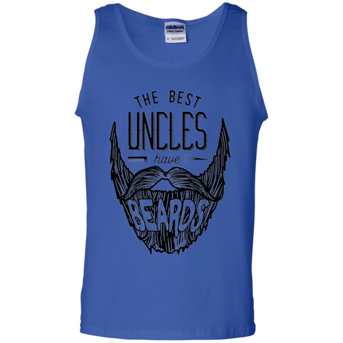 Funny Uncle T-shirt The Best Uncles Have Beards Royal