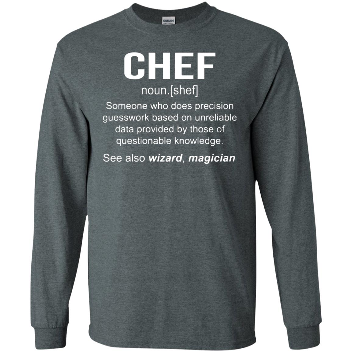 Funny Chef Meaning Shirt Chef Noun Definition Dark Heather