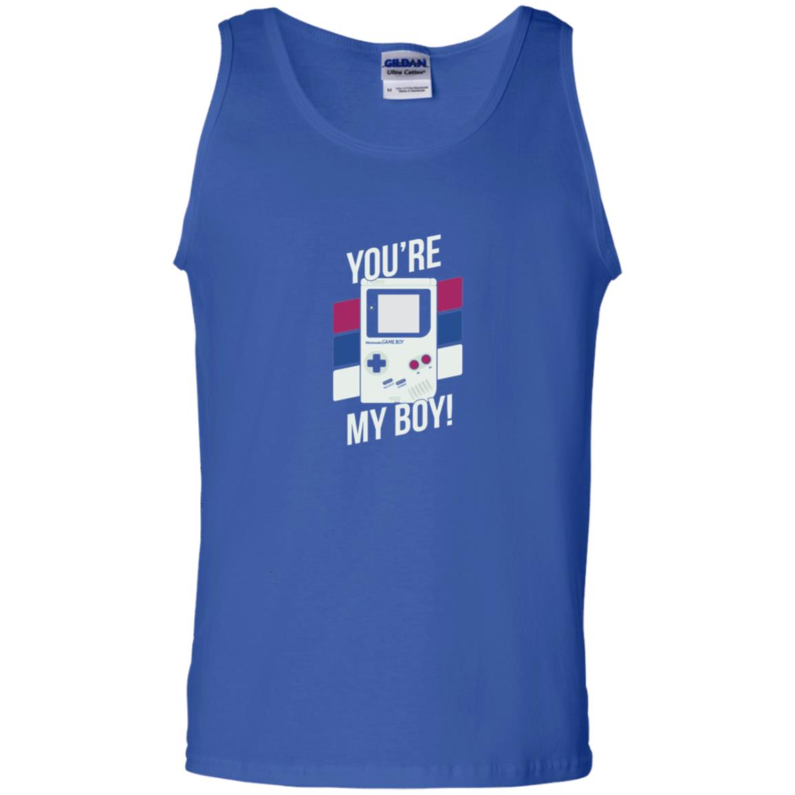 You_re My Boy Stripe Graphic Game Shirt For Boy Royal