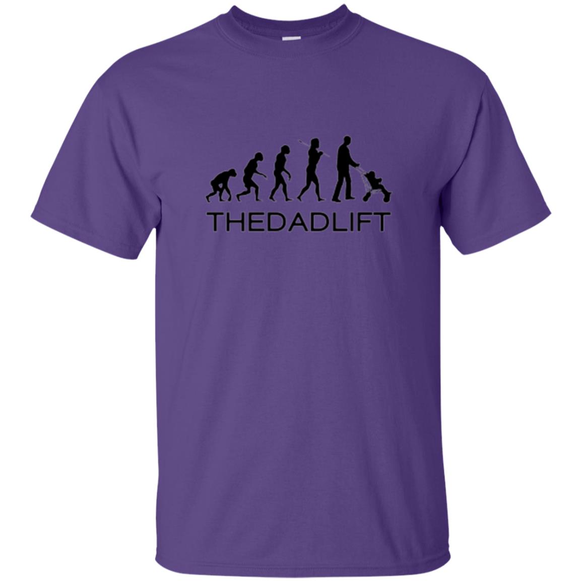 The Evolution Of Man T-shirt Thedadlift Purple