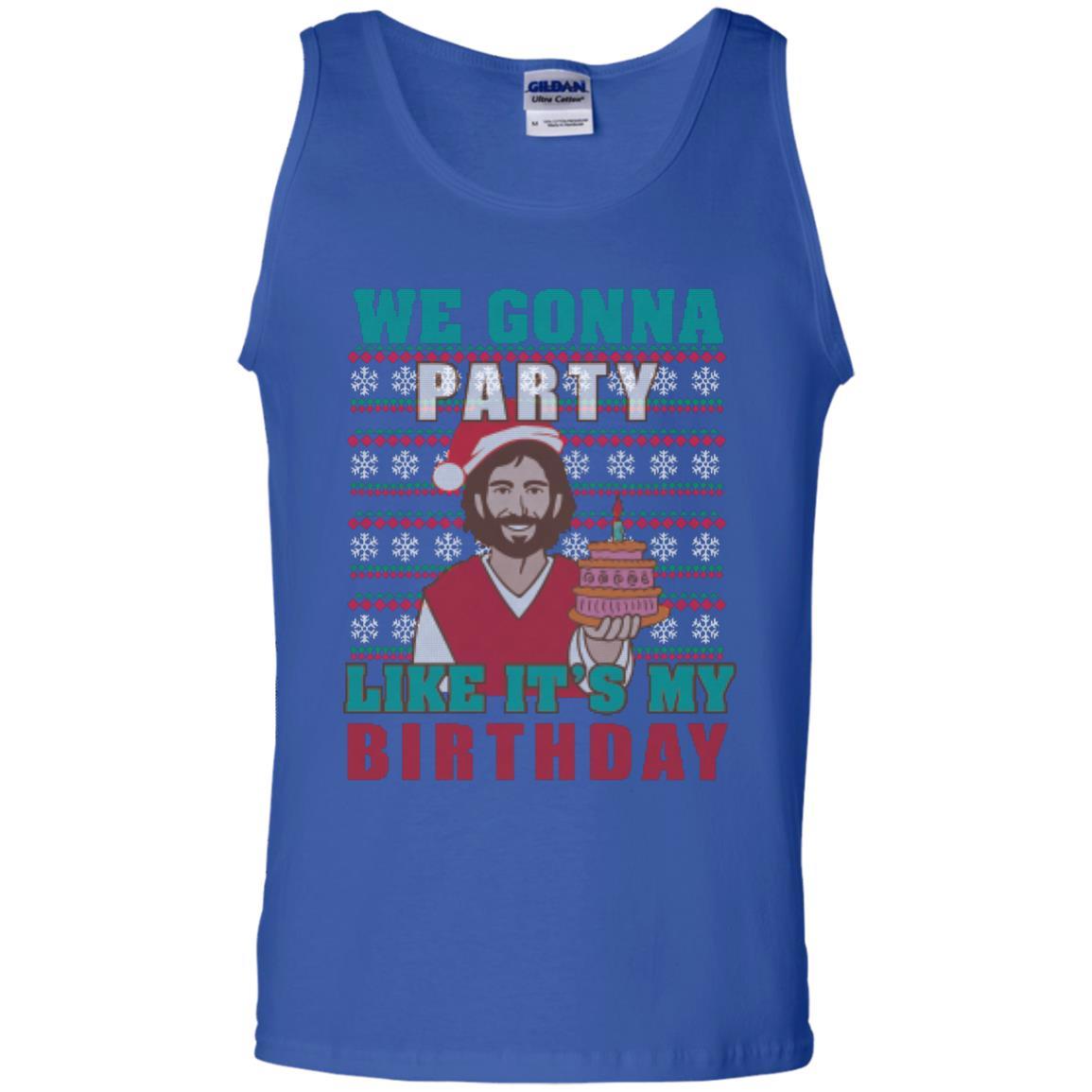 Brithday T-shirt We Gonna Party Like It's My Birthday Royal